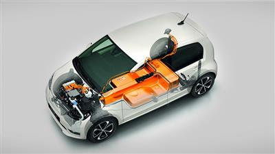 محل نصب باتری‌ها در اولین خودروی برقی اشکودا